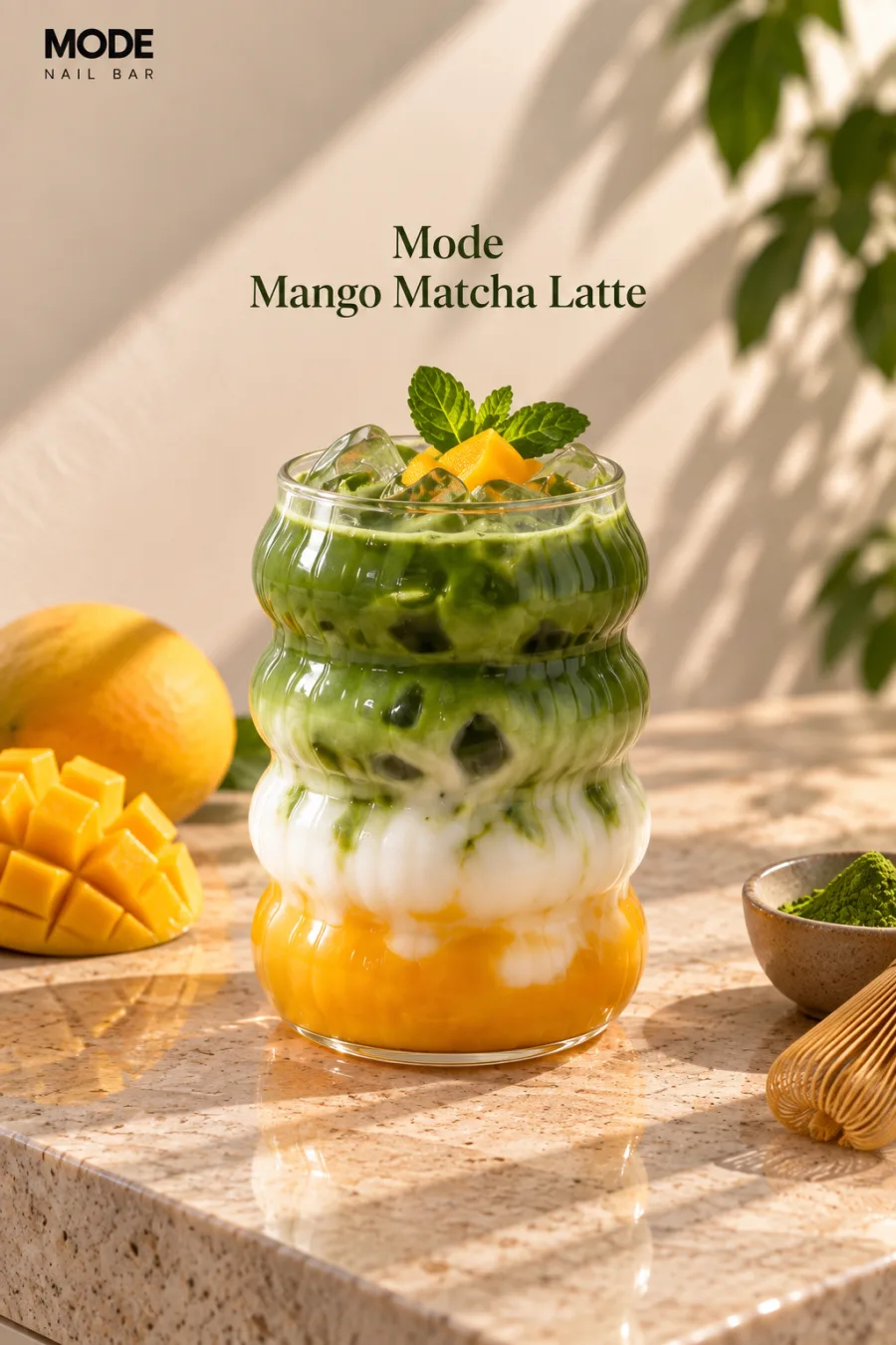 Mango Matcha Latte