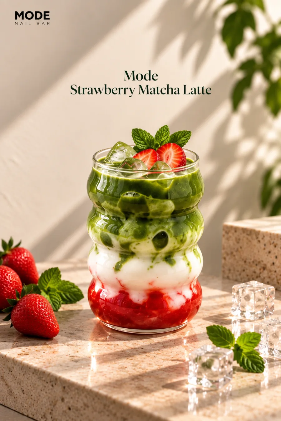 Strawberry Matcha Latte